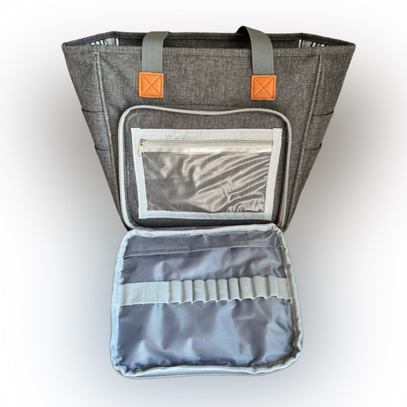 LIKE NEW Knitting bag, project storage bag, art bag, yarn bag, accessories bag - Picture 4 of 11